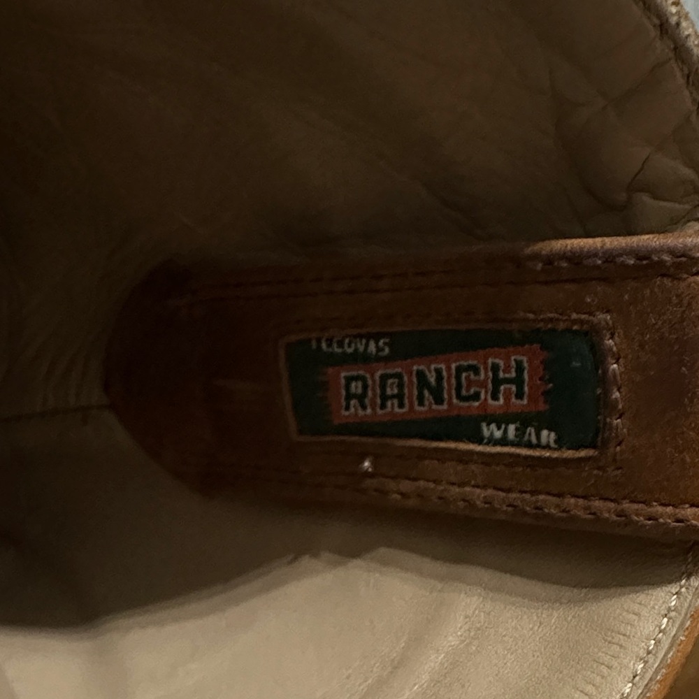 Brown suede Leather Men’s Tecovas Cowboy Boots - Picture 7 of 9